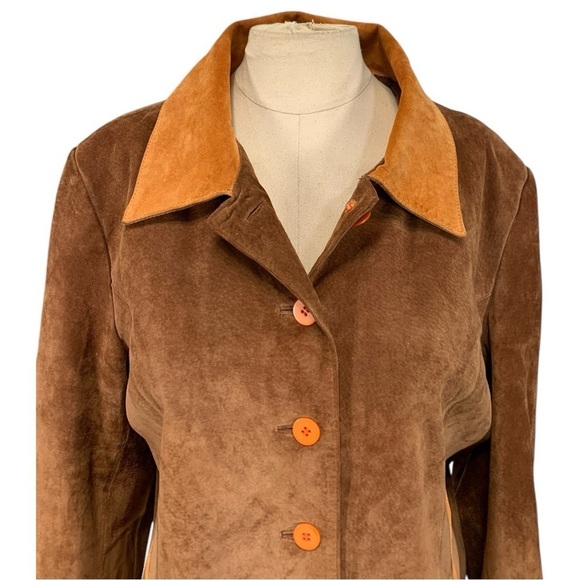 Vintage Barebac Suede Leather Jacket Size Large - Picture 5 of 10